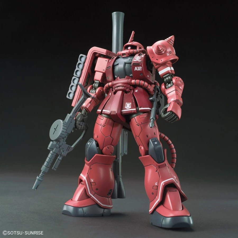 Bandai High Grade HG 1/144 Mobile Suit Gundam MS-06S Zaku II Red Comet Version 1 Bandai High Grade HG 1/144 Mobile Suit Gundam MS-06S Zaku II Red Comet Version