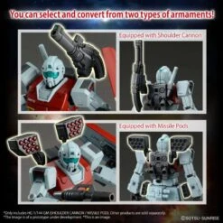 Bandai High Grade HG 1/144 Mobile Suit Gundam RGM-79 GM Shoulder Cannon / Missile Pod -Negozio Di Modellismo bandai high grade hg 1144 mobile suit gundam rgm 79 gm shoulder cannon missile pod 4