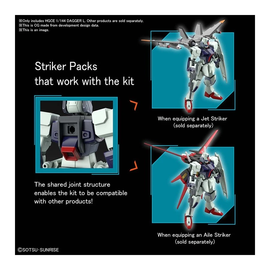 Bandai High Grade HGCE 1/144 Mobile Suit Gundam GAT-02L2 Dagger L 4 Bandai High Grade HGCE 1/144 Mobile Suit Gundam GAT-02L2 Dagger L - Image 4