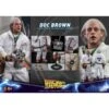 Hot Toys Movie Masterpiece Back To The Future Doc Brown 1/6 Scale Collectible Figure
