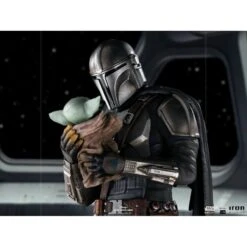 Iron Studio BDS Art 1/10 Scale Star Wars The Mandalorian With Grogu -Negozio Di Modellismo iron studio bds art 110 scale star wars the mandalorian with grogu 13