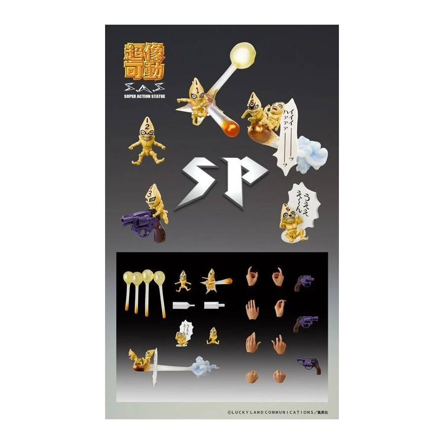 Medicos Super Action Statue JoJo's Bizarre Adventure Golden Wind Guido Mista & Sex Pistols Third 10 Medicos Super Action Statue JoJo's Bizarre Adventure Golden Wind Guido Mista & Sex Pistols Third - Image 10