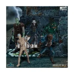 Mezco Monsters 5 Points Tower Of Fear Deluxe Box Set -Negozio Di Modellismo mezco monsters 5 points tower of fear deluxe box set 2