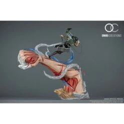 Oniri Creations Attack On Titan Levi VS Female Titan Epic Diorama 1/6 Statue Figure 999pcs Worldwide -Negozio Di Modellismo oniri creations attack on titan levi vs female titan epic diorama 16 statue figure 999pcs worldwide 3