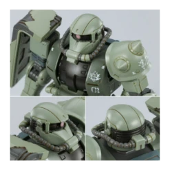P-Bandai High Grade HGUC 1/144 Mobile Suit Gundam MS-06F Zaku II Cucuruz Doan's Isiand -Negozio Di Modellismo p bandai high grade hguc 1144 mobile suit gundam ms 06f zaku ii cucuruz doan s isiand 4